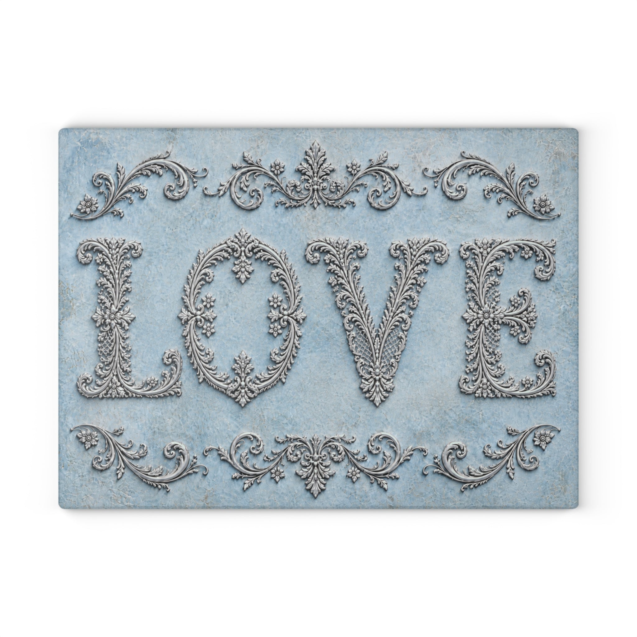 Something Blue Gift Glass Tray