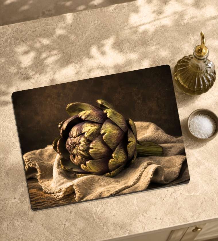 Artichoke Glass Serving Board