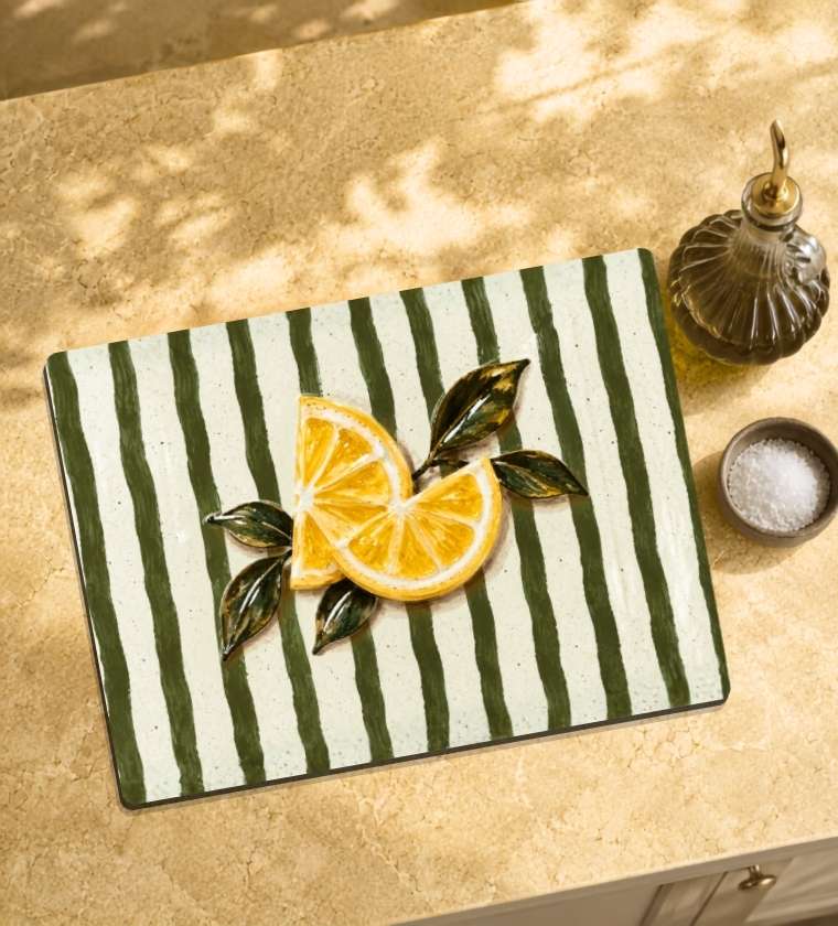 Stripe Glass Serving Board