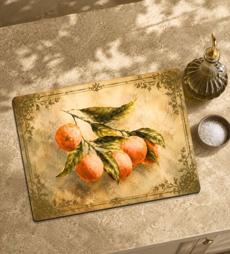 Vintage Amalfi Citrus Glass Board