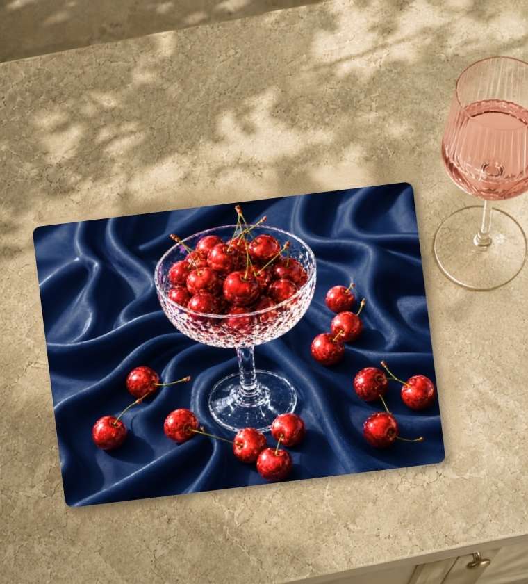 Cherry Glass Dessert Board