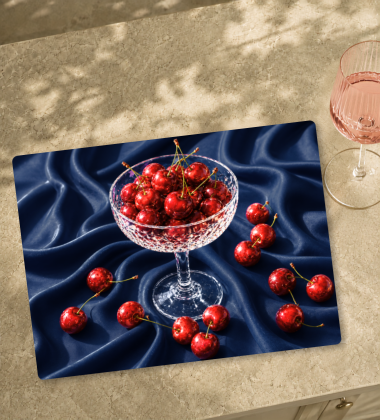 Cherry Glass Dessert Board