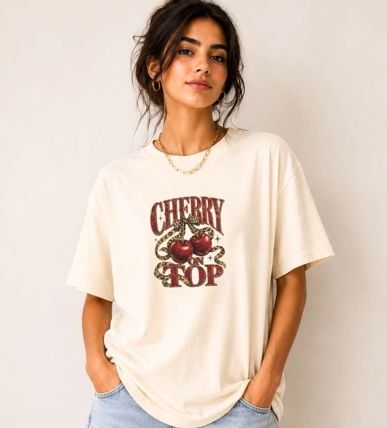 Cherry On Top Graphic T-shirt