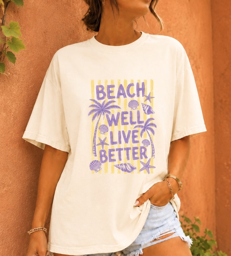 Live Better Travel Graphic T-shirt
