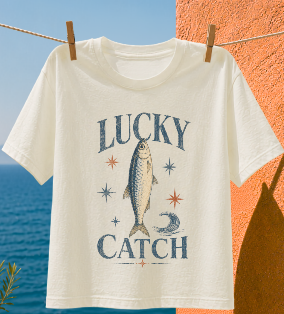 Lucky Catch Graphic T-shirt