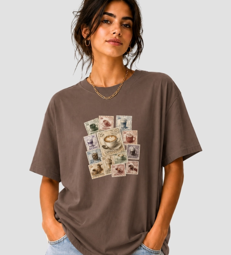 Coffee Stamp Collection T-shirt