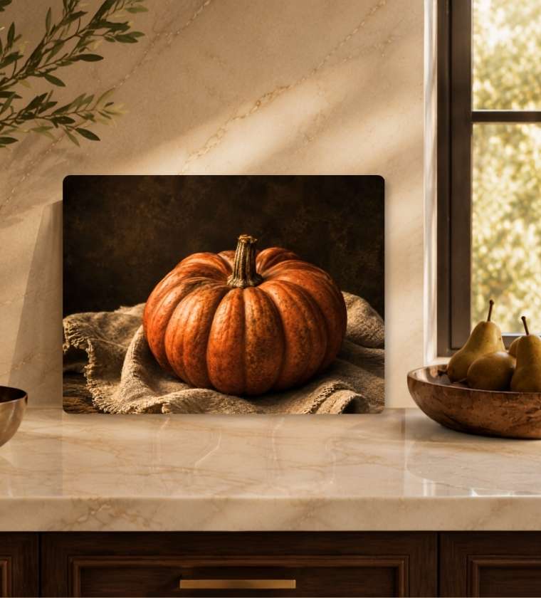 Harvest Living Glass Cheese Board