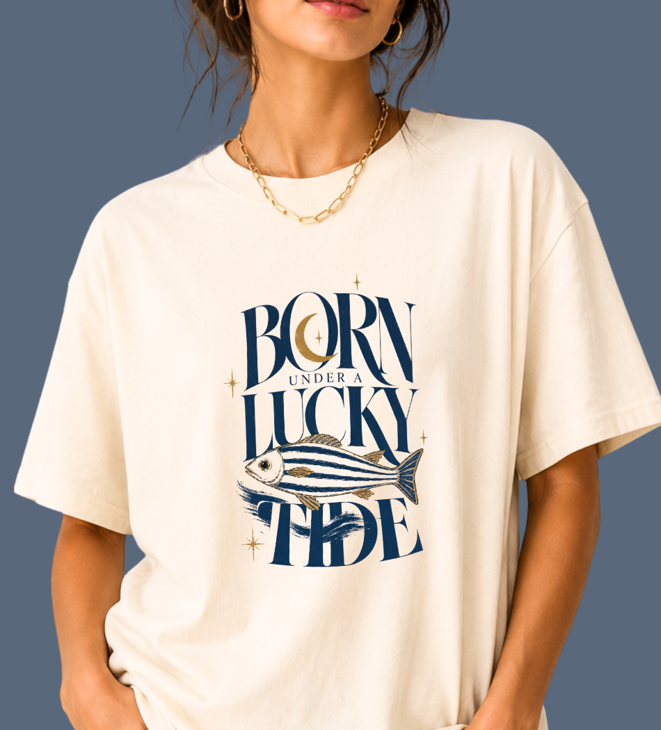 Born Lucky Fish T-shirt