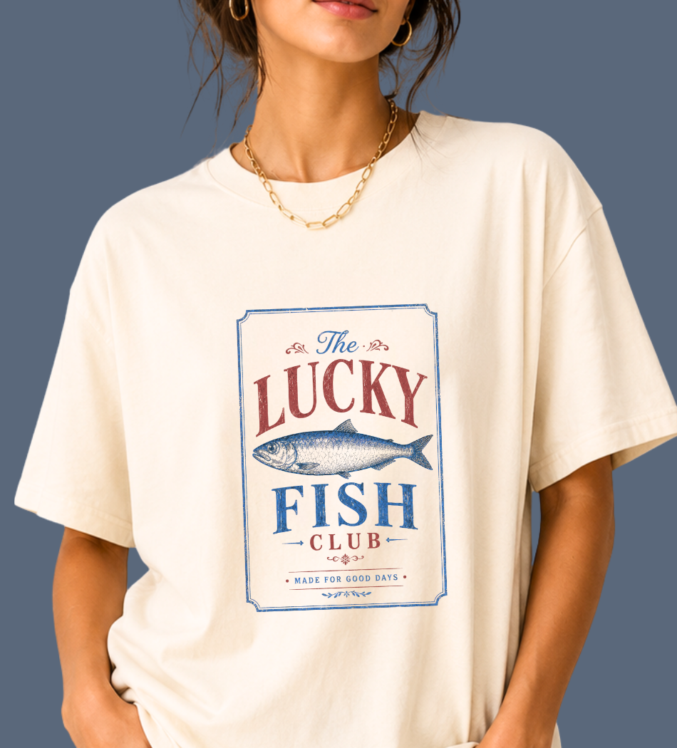Lucky Fish Graphic T-shirt