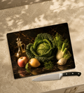 Garden Harvest Glass Serving Board