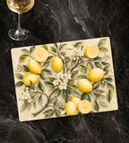 Pastel Lemon Glass Cutting Board