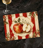 Red Apple Glass Serving Board