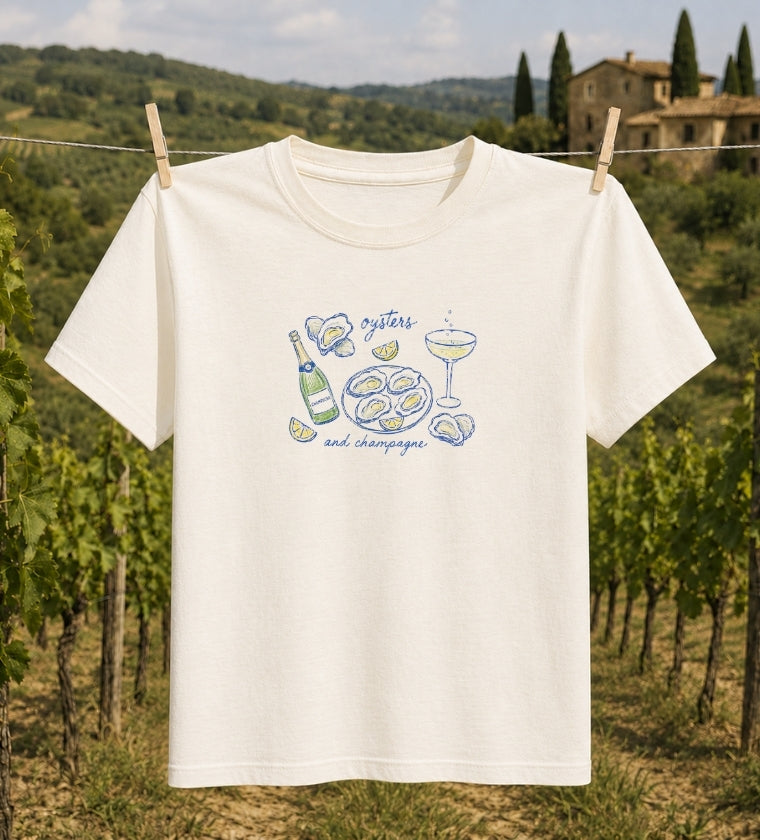 Oysters and Champagne T-shirt