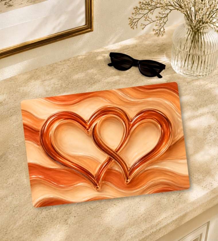 Hearts Glass Serving Board