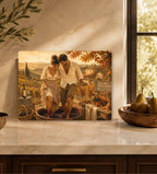 Couples Gift Glass Cheese Board