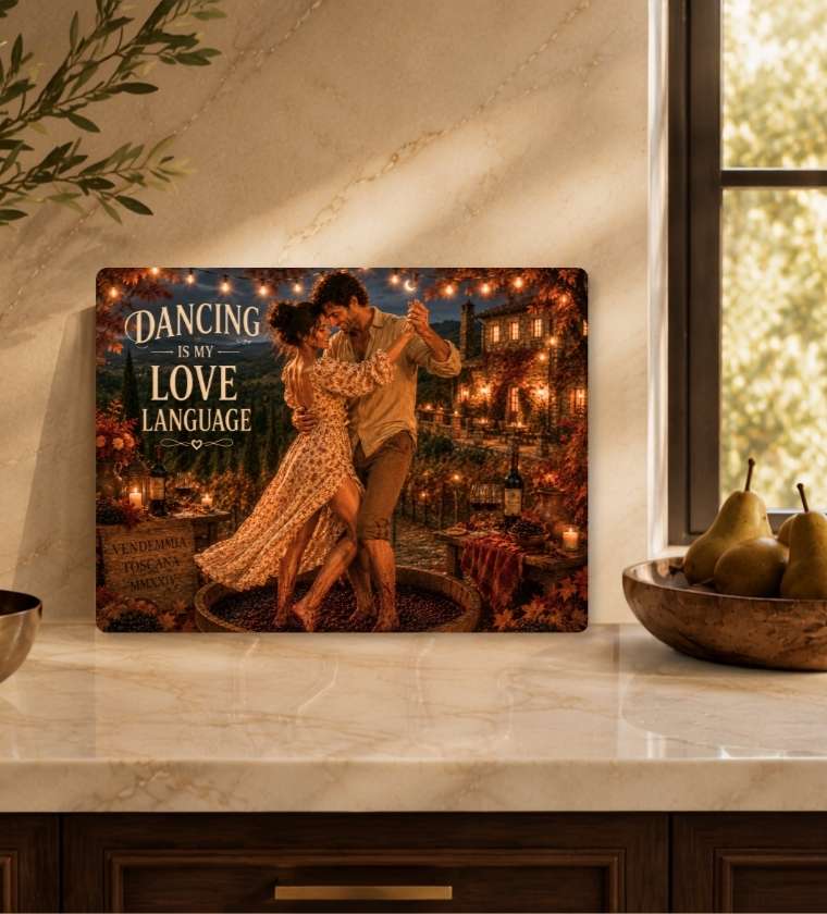 Dancing Couple Gift Charcuterie Board