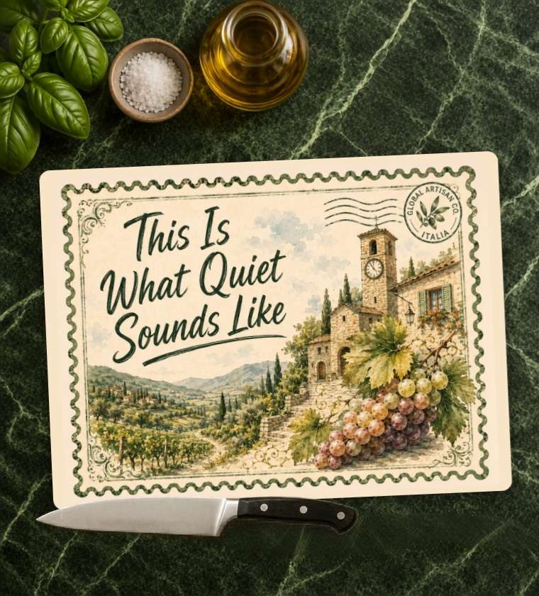 Quite Vinyard Glass Cutting Board
