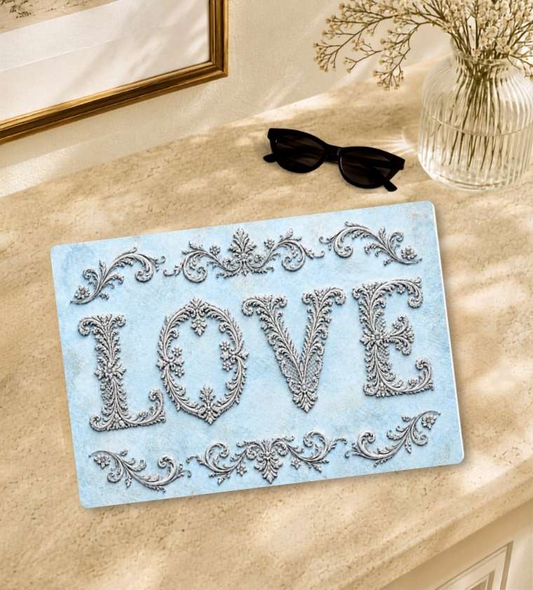 Something Blue Gift Glass Tray