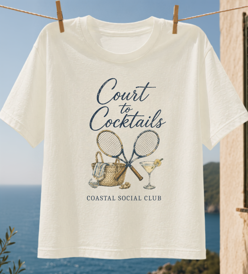 Court to Cocktails Lifestyle T-shirt
