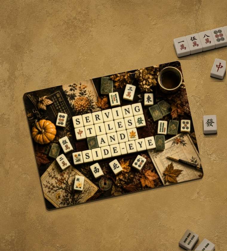 Serving Tiles Mahjong Game Night Charcuterie Board