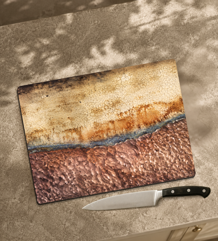 Rustic Kitchen Glass Board