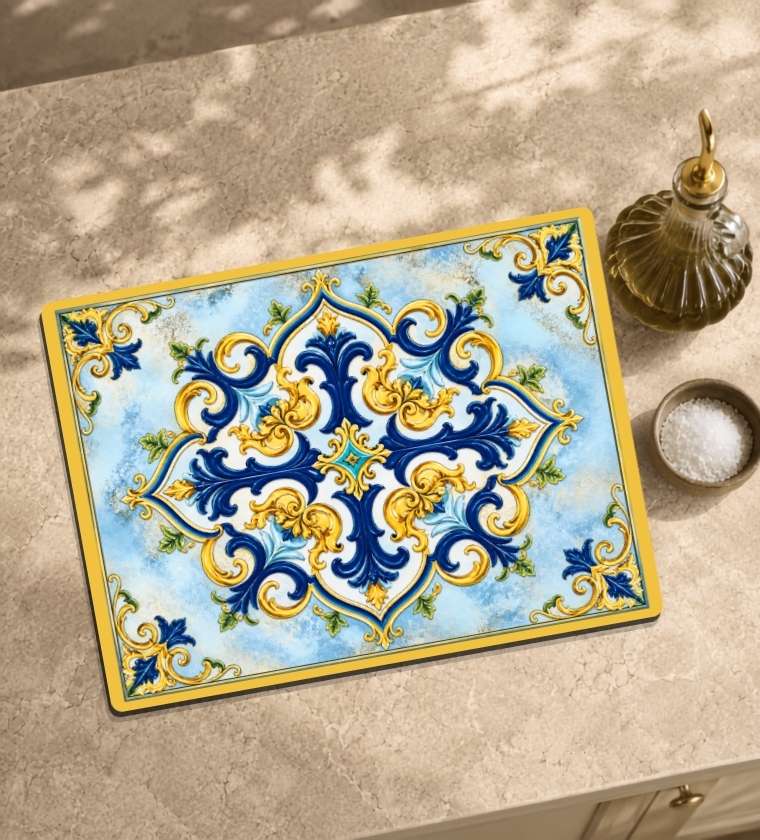 Sicilian Baroque Tile Cutting Board