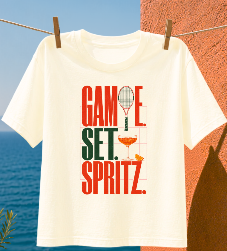 Tennis & Spritz Graphic T-shirt