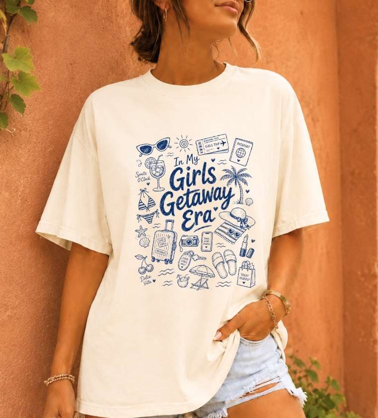 Girls Getaway Era Airport T-Shirt
