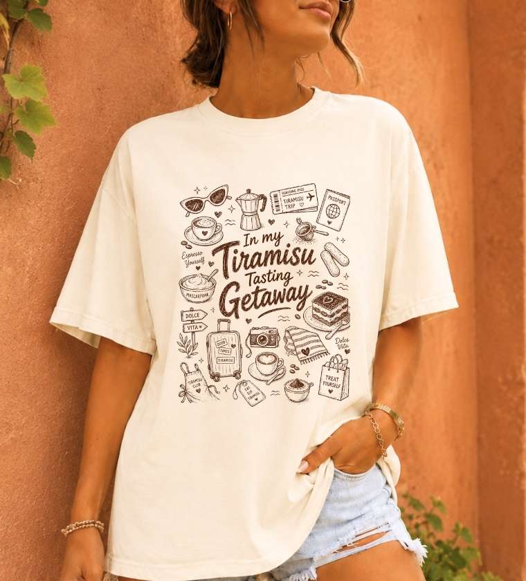 Tiramisu Getaway Travel T-Shirt