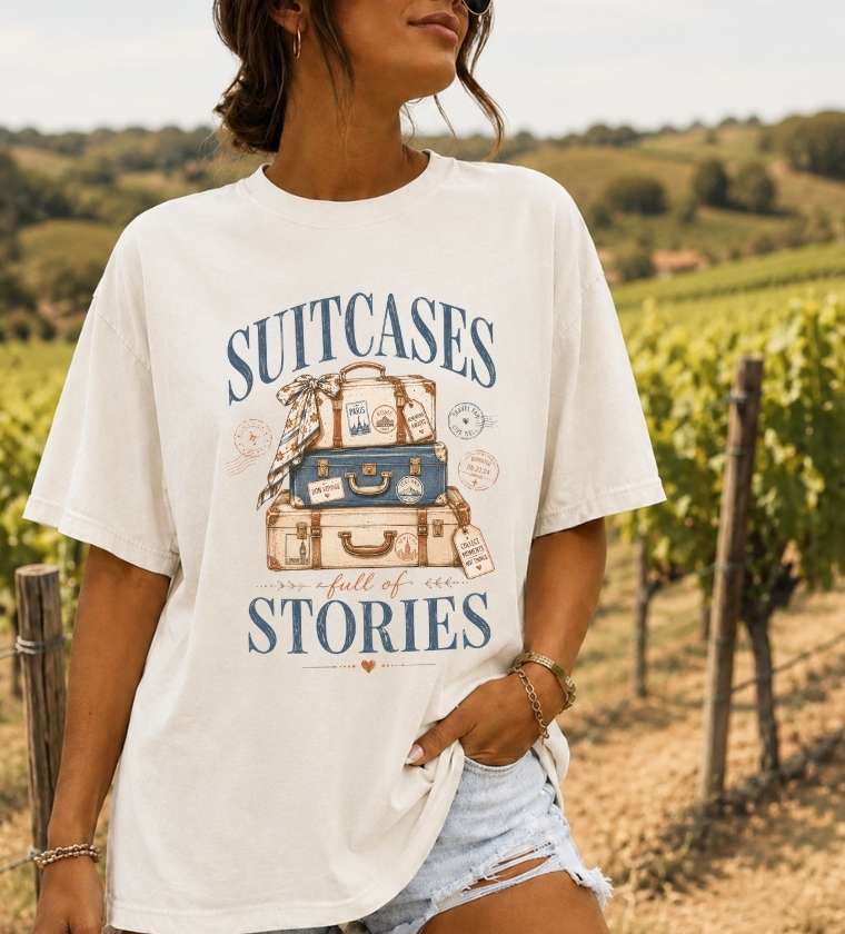 Suitcases of Stories Travel T-Shirt