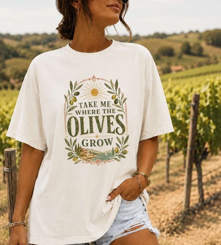 Olives Inspired Travel T-Shirt