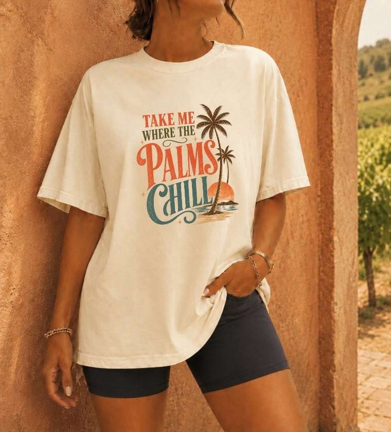 Where Palms Chill Travel T-shirt